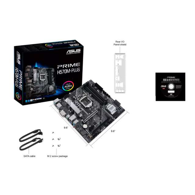 LGA 1200 Asus PRIME H570M-PLUS Gaming Motherboard Support 10th